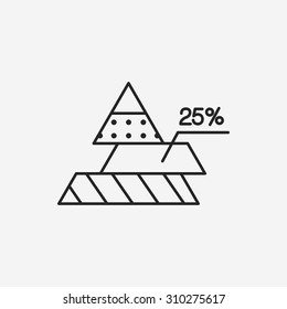 Information chart line icon