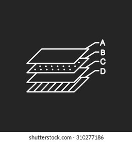 Information chart line icon