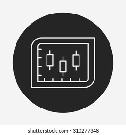 Information chart line icon