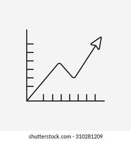 Information chart line icon