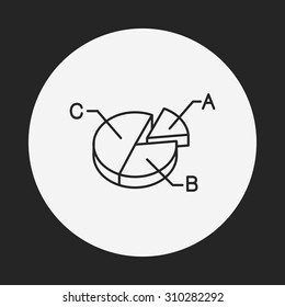 Information chart line icon