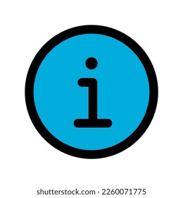 Information circle icon line isolated on white background. Black flat thin icon on modern outline style. Linear symbol and editable stroke. Simple and pixel perfect stroke vector illustration.