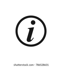 Information Circle Icon Vector Template