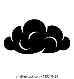 Information cloud icon. Simple illustration of information cloud vector icon for web