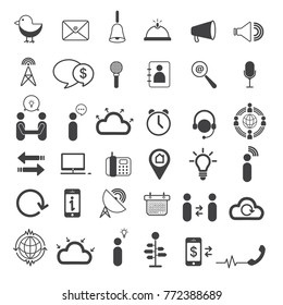 Information and Communication icon design vector