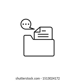Information, communication icon. Element of communication thin line icon