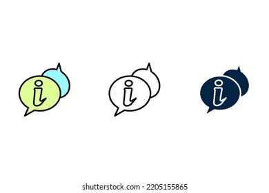 Information concept line icon. Simple element illustration. Information concept outline symbol design.