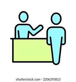 Icono de línea de concepto de información. Ilustración de elemento simple. Diseño de símbolos de esquema de concepto de información.