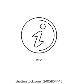 Information concept line icon. Simple element illustration. Information concept outline symbol design.
