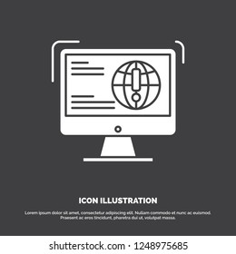 information, content, development, website, web Icon. glyph vector symbol for UI and UX, website or mobile application