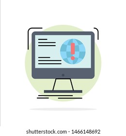 information, content, development, website, web Flat Color Icon Vector. Vector Icon Template background