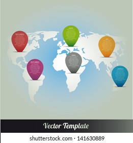  Information Continent Global World Map