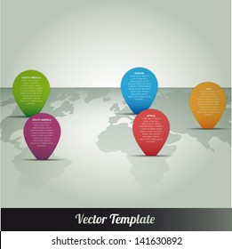  Information Continent Global World Map