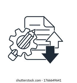 Information control. Censorship. Vector icon isolated on white background.