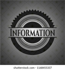 Information dark emblem