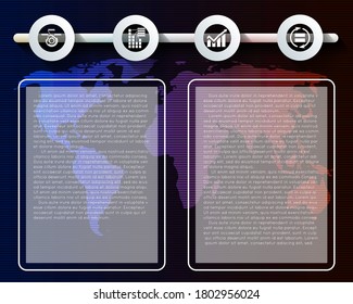 Information data booklet news vector concept illustration