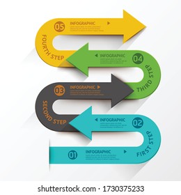 Information data design. Business Infographic elements. diagram with steps, parts or processes. Vector business template for presentation.