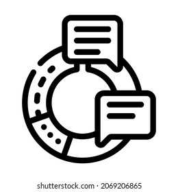 information data science line icon vector. isign. isolated contour symbol black illustration