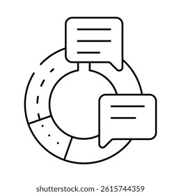 information data science line icon vector. information data science sign. isolated contour symbol black illustration