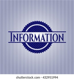 Information denim background