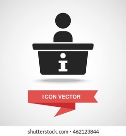 Informationsschreibtischsymbol