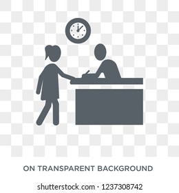 Information desk icon. Information desk design concept from Museum collection. Simple element vector illustration on transparent background.