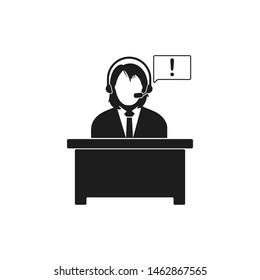 Information desk icon. Flat style vector EPS.
