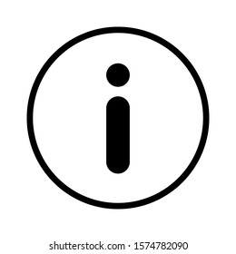 Information desk symbol. Helpdesk logotype graphic design. FAQ sign. Tourist map label "i" .