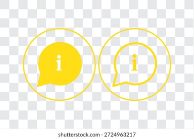Informationen. Verschiedene Stile, Farbe, mehr Informationen. Vektorsymbole.