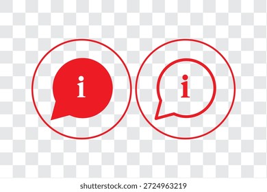 Informationen. Verschiedene Stile, Farbe, mehr Informationen. Vektorsymbole.