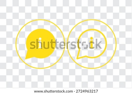Information. Different styles, color, more information. Vector icons.