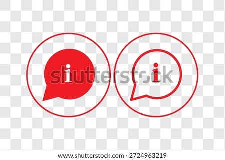 Information. Different styles, color, more information. Vector icons.