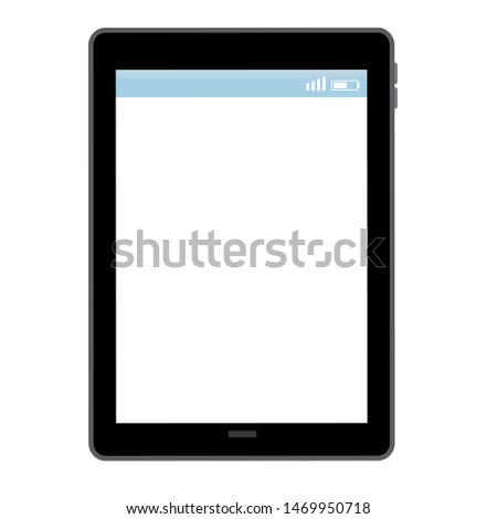 Information digital home appliance tablet computer illustration
