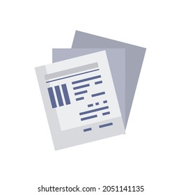 information document on white background