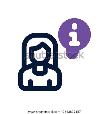 information duotone icon. Sleek and modern vector icon for websites, mobile apps, marketing materials, and corporate design. Fully scalable and ready to use.