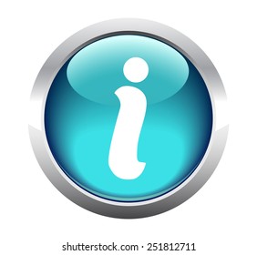 Information element button for web. Vector.