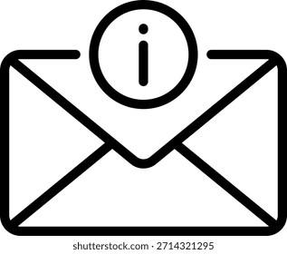 Information Email Icon: Alert Message, Notification