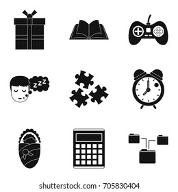 Information exchange icons set. Simple set of 9 information exchange vector icons for web isolated on white background