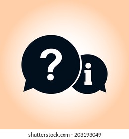 Information exchange theme icon, collect and analyze info. Flat design style. Vector EPS 10.