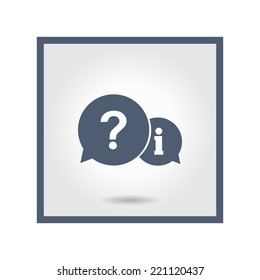 Information exchange theme icon, collect and analyze info. Flat design style. Vector EPS 10.