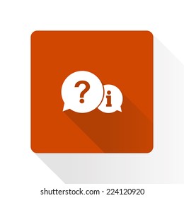 Information exchange theme icon, collect and analyze info. Flat design style. Vector EPS 10.