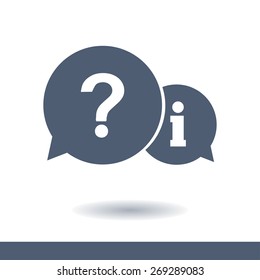Information exchange theme icon, collect and analyze info. Flat design style. Vector EPS 10.