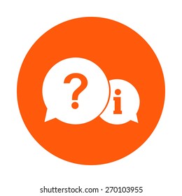 Information exchange theme icon, collect and analyze info. Flat design style. Vector EPS 10.