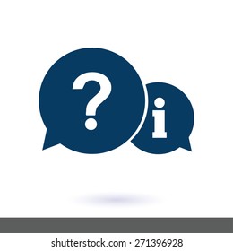 Information exchange theme icon, collect and analyze info. Flat design style. Vector EPS 10.