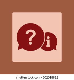 Information exchange theme icon, collect and analyze info. Flat design style. Vector EPS 10.