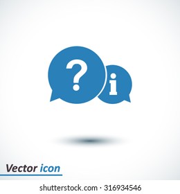 Information exchange theme icon, collect and analyze info. Flat design style. Vector EPS 10.
