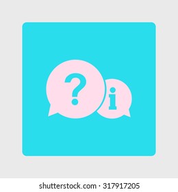 Information exchange theme icon, collect and analyze info. Flat design style. Vector EPS 10.