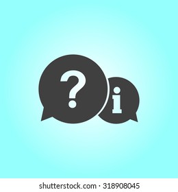Information exchange theme icon, collect and analyze info. Flat design style. Vector EPS 10.