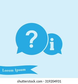 Information exchange theme icon, collect and analyze info. Flat design style. Vector EPS 10.