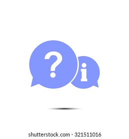 Information exchange theme icon, collect and analyze info. Flat design style. Vector EPS 10.